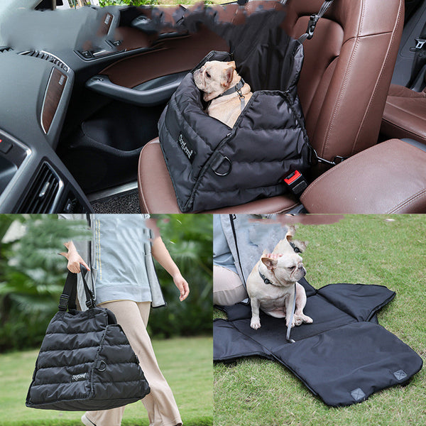 Pet Car Bag Car Front And Rear Seat Dog Car Pad Multi-functional Anti Splash Autumn And Winter Pet Bag